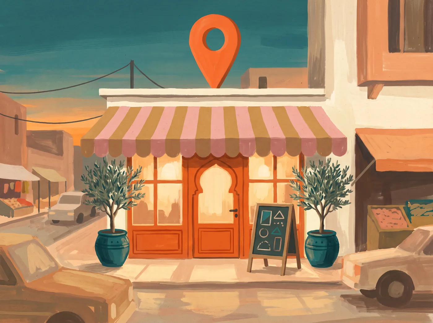 Illustration: a restaurant front showcased by Où Sortir