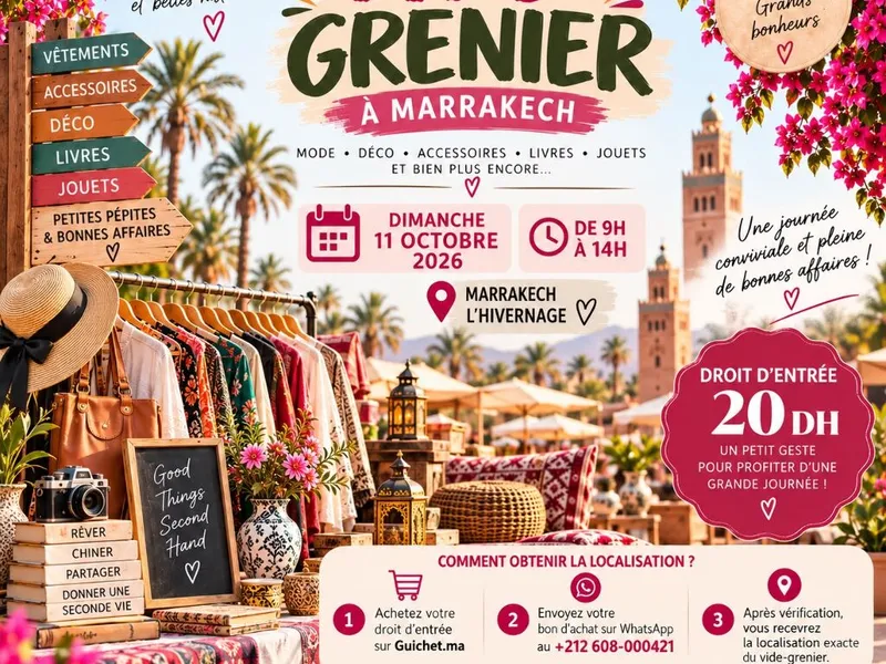 VIDE-GRENIER À MARRAKECH – L’HIVERNAGE