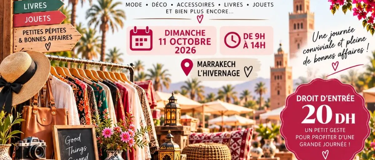 VIDE-GRENIER À MARRAKECH – L’HIVERNAGE