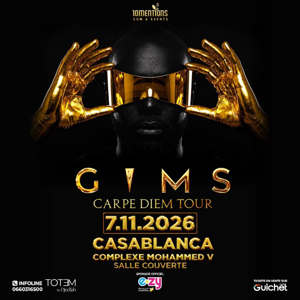 GIMS à Casablanca : Le "Carpe Diem Tour" débarque au Complexe Mohammed V !