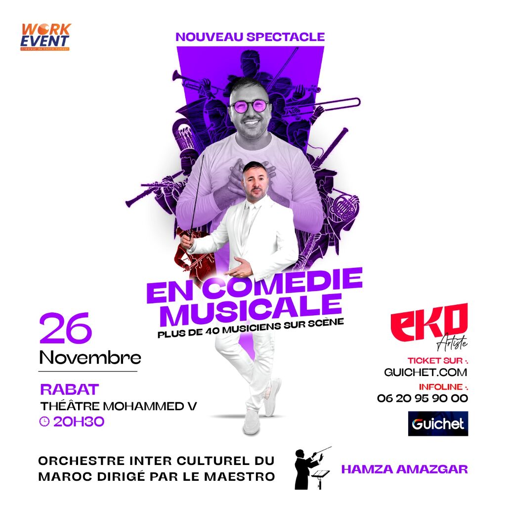 EKO – « En Comédie Musicale » à Rabat